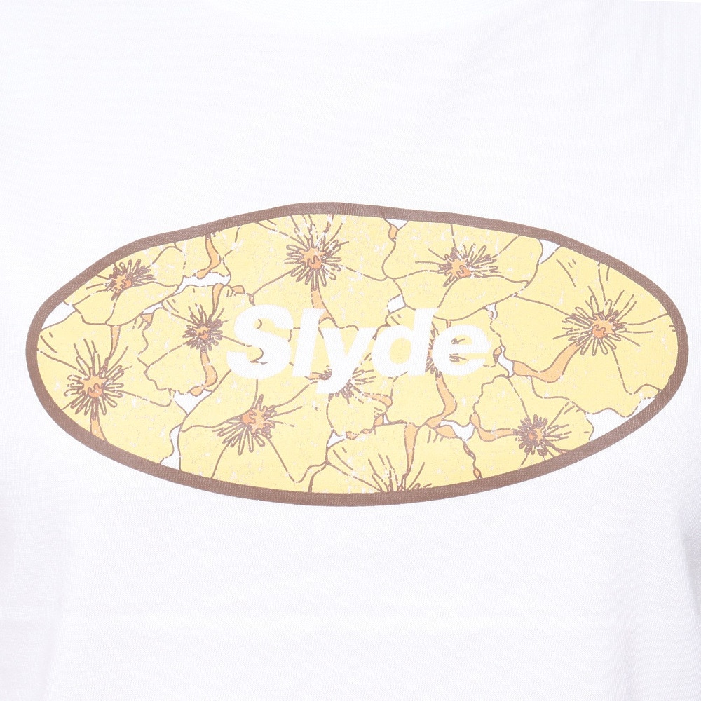 スライド（SLYDE）（レディース）POPPY CIRCLE 半袖Tシャツ SL24SSL-APP001-WHT