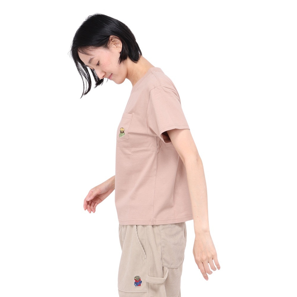 スライド（SLYDE）（レディース）ジャンク フード 半袖Tシャツ SL24SSL-APP003-BEG