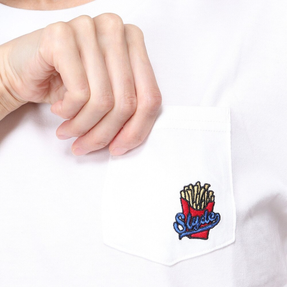 スライド（SLYDE）（レディース）ジャンク フード 半袖Tシャツ SL24SSL-APP003-WHT