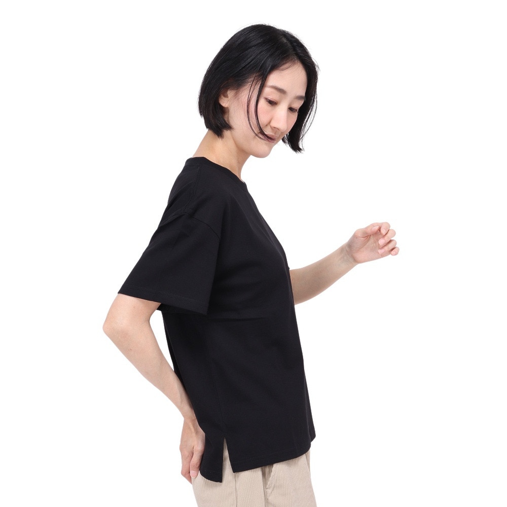 スライド（SLYDE）（レディース）フラワー ボックス 半袖Tシャツ SL24SSL-APP004-BLK