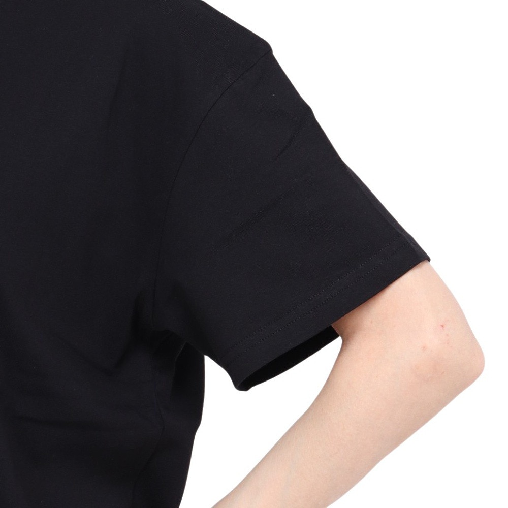 スライド（SLYDE）（レディース）フラワー ボックス 半袖Tシャツ SL24SSL-APP004-BLK