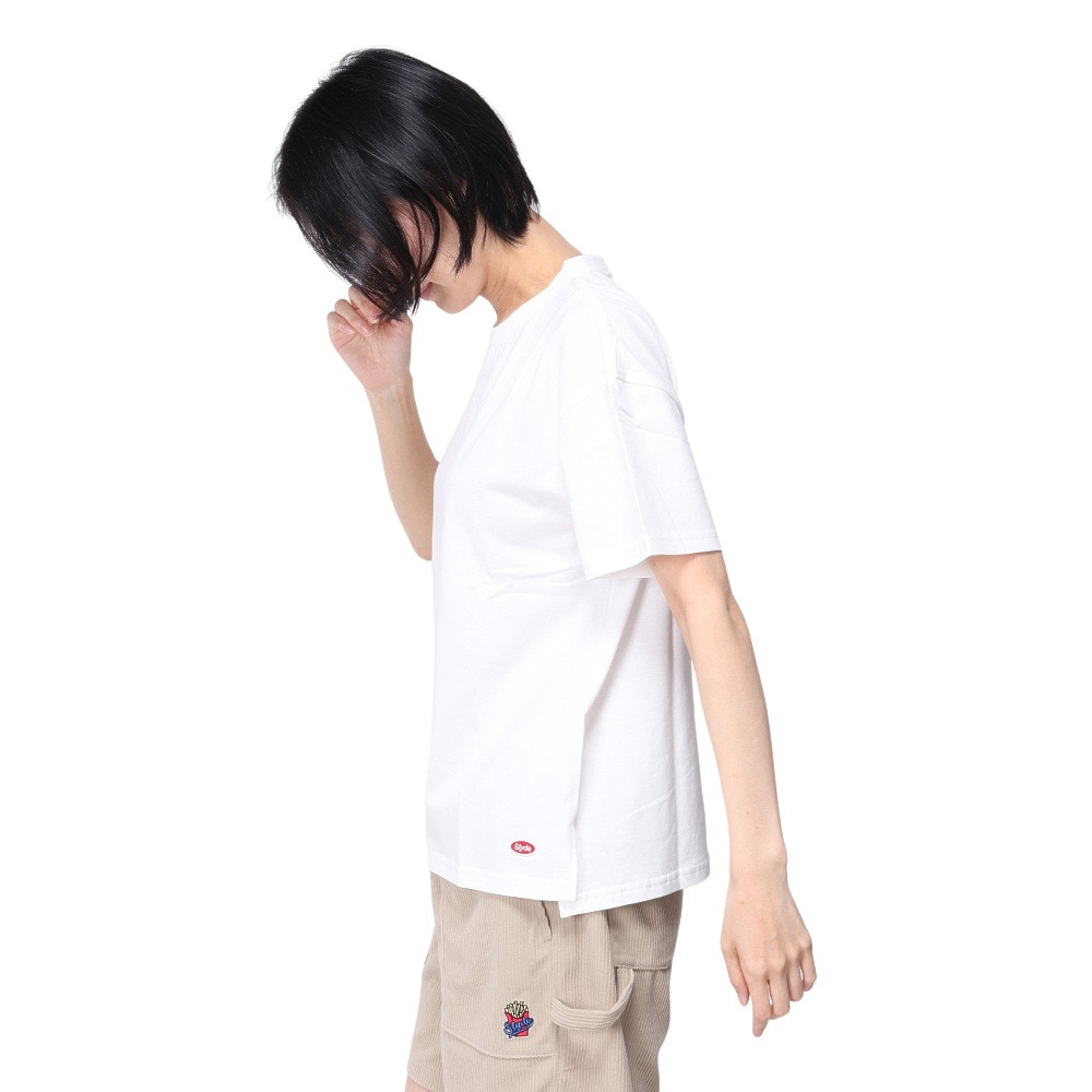 スライド（SLYDE）（レディース）フラワー ボックス 半袖Tシャツ SL24SSL-APP004-WHT