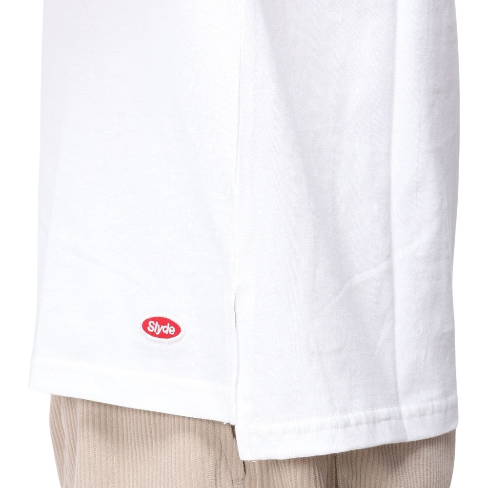 スライド（SLYDE）（レディース）フラワー ボックス 半袖Tシャツ SL24SSL-APP004-WHT