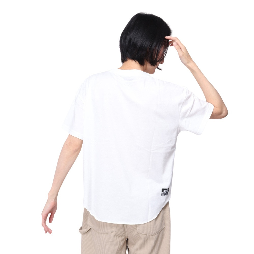 スライド（SLYDE）（レディース）メッセージ プリント 半袖Tシャツ SL24SSL-APP005-WHT