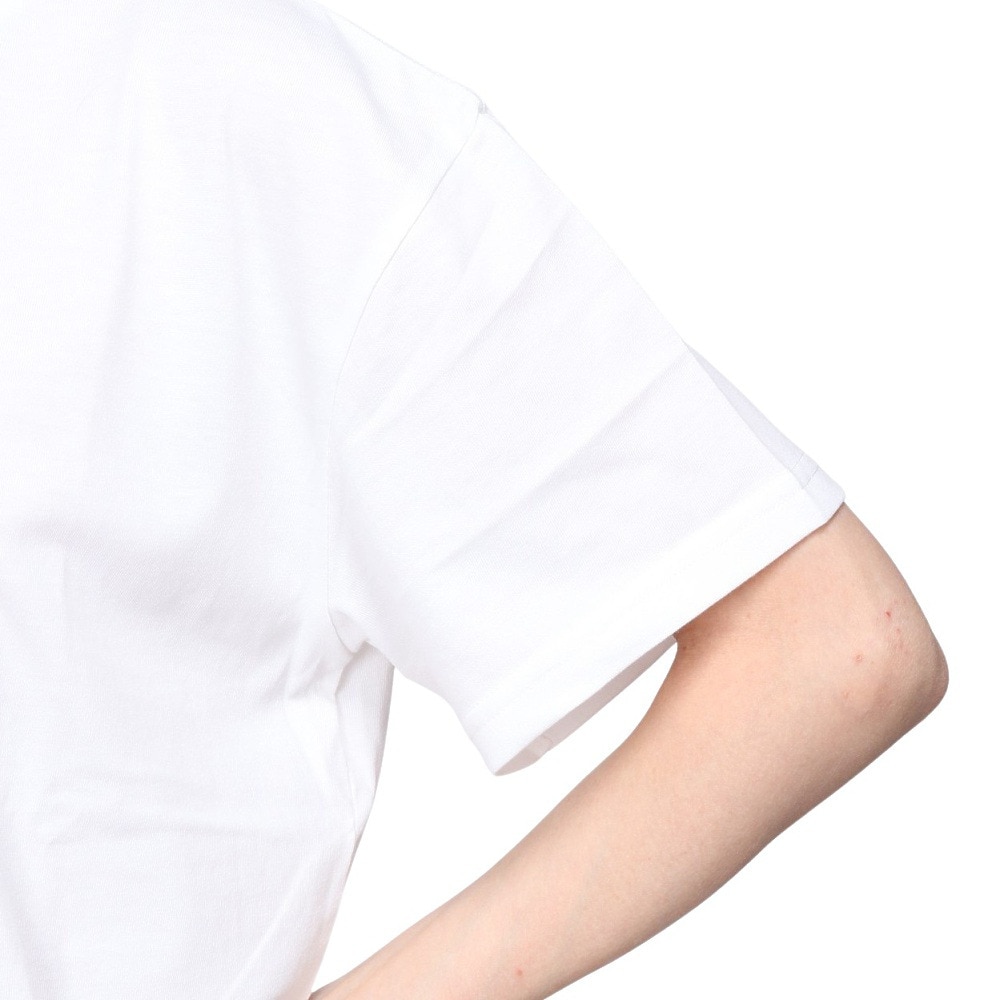 スライド（SLYDE）（レディース）メッセージ プリント 半袖Tシャツ SL24SSL-APP005-WHT
