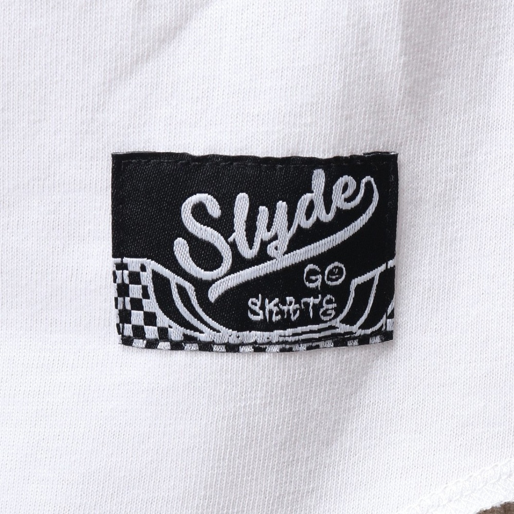 スライド（SLYDE）（レディース）メッセージ プリント 半袖Tシャツ SL24SSL-APP005-WHT