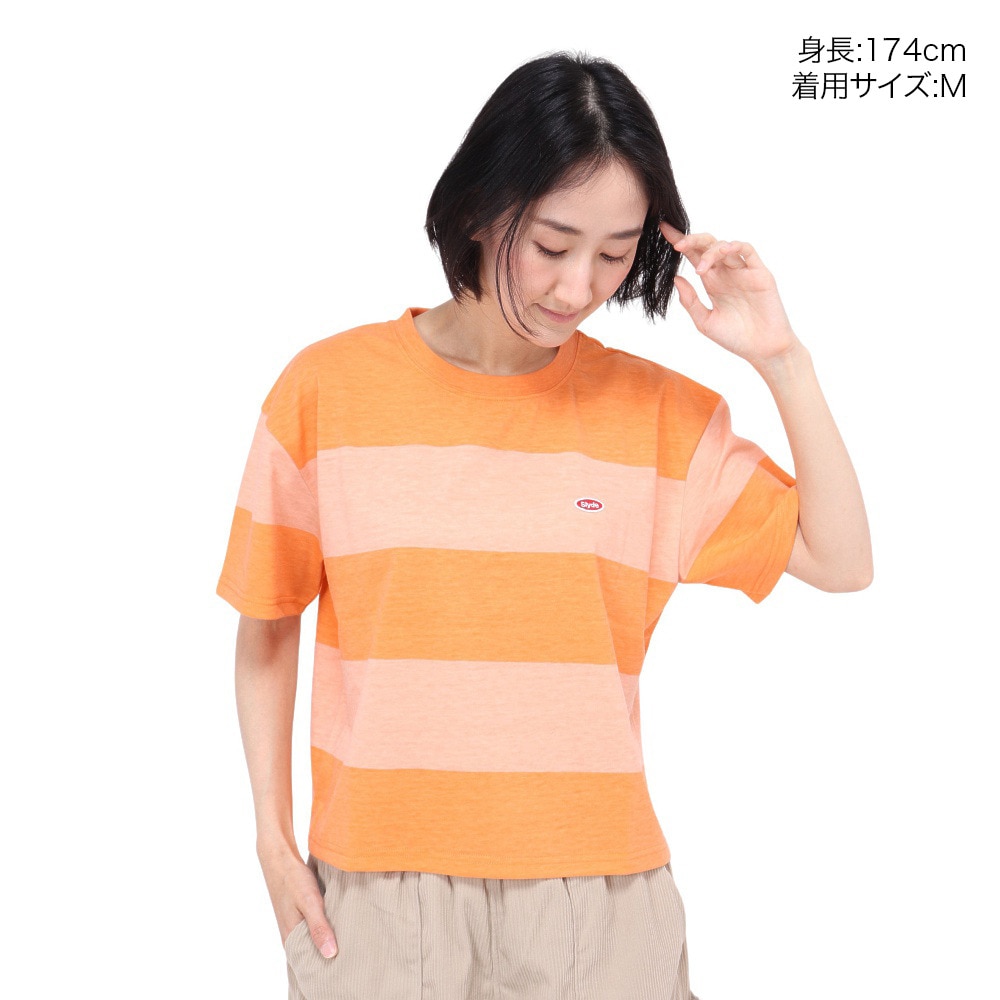 スライド（SLYDE）（レディース）PILE LINED 半袖Tシャツ SL24SSL-APP007-ORG