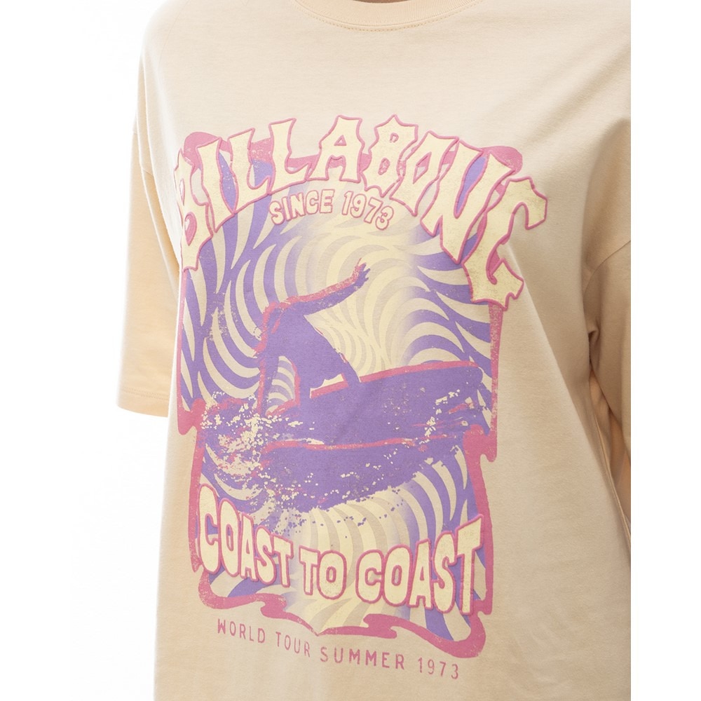 ビラボン（BILLABONG）（レディース）SINCE 73 LOOSE 半袖Tシャツ BE01C209 NDY0