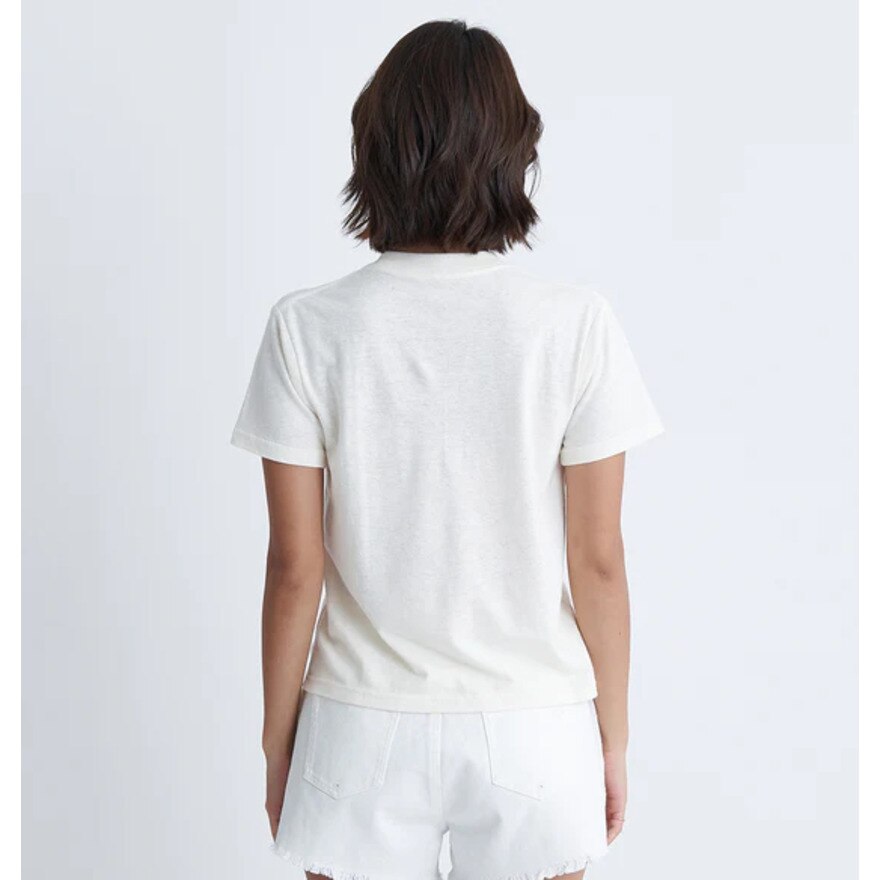 ロキシー（ROXY）（レディース）SIMPLY CACTUS 刺しゅうワンポント 半袖Tシャツ 24SURST242031OWT