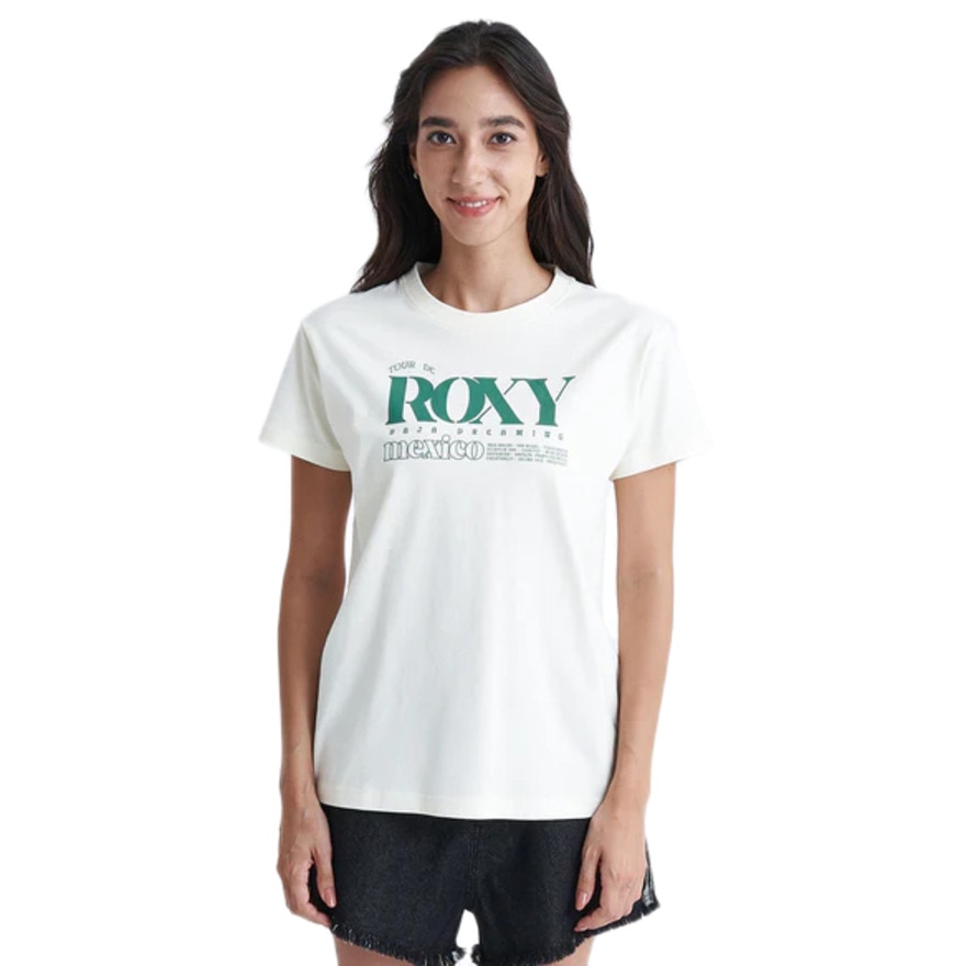 ロキシー（ROXY）（レディース）DREAMING MEXICANA ビッグロゴ 半袖Tシャツ 24SURST242032OWT