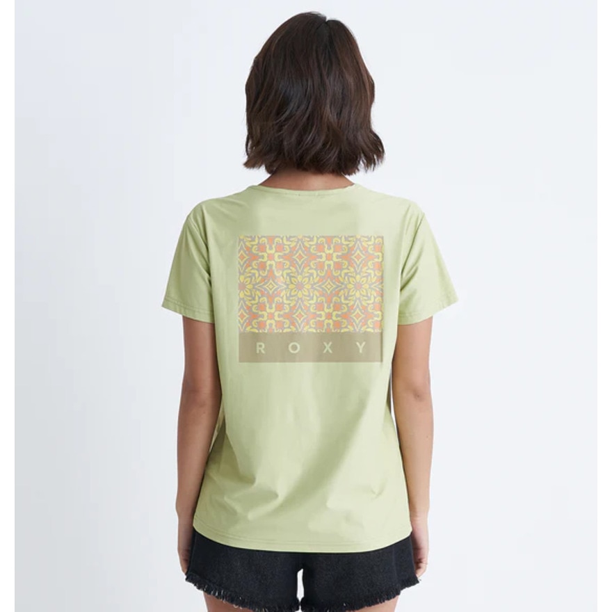ロキシー（ROXY）（レディース）フレスコタイルデザイン 冷感半袖Tシャツ 24SURST242035MRG