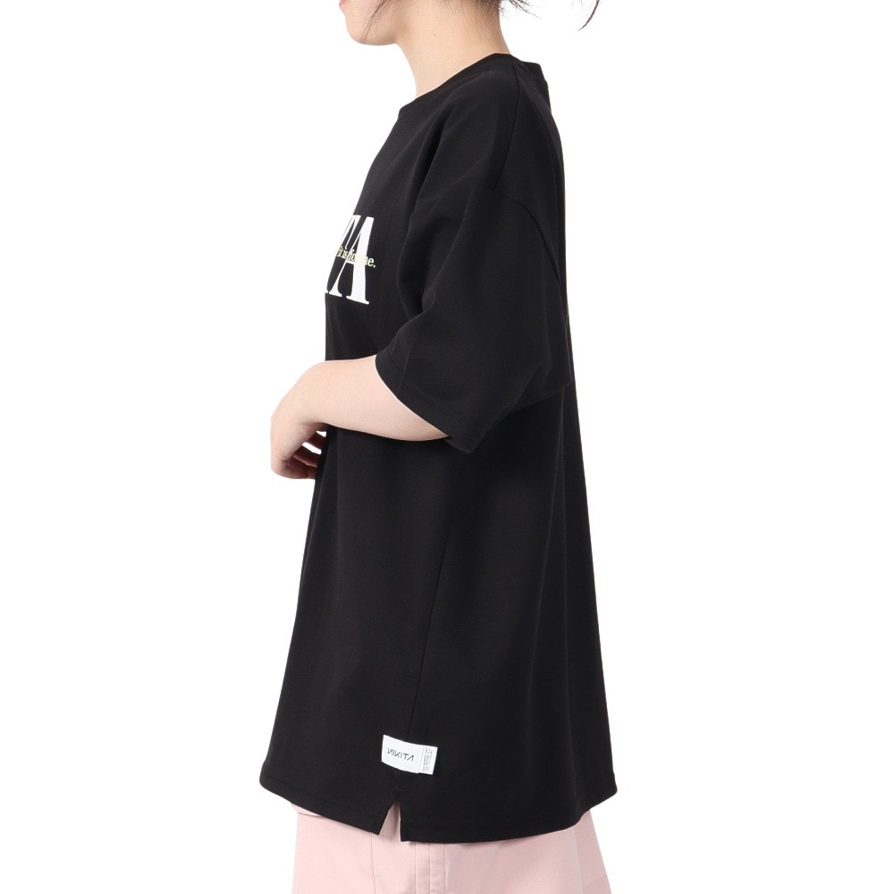 ニキータ（NIKITA）（レディース）QD オーバーサイズド 半袖 Tシャツ NKT24SS005-BLK