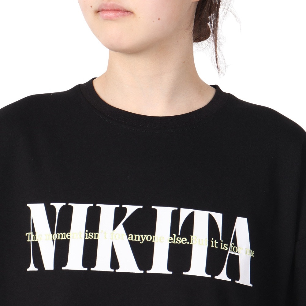 ニキータ（NIKITA）（レディース）QD オーバーサイズド 半袖 Tシャツ NKT24SS005-BLK