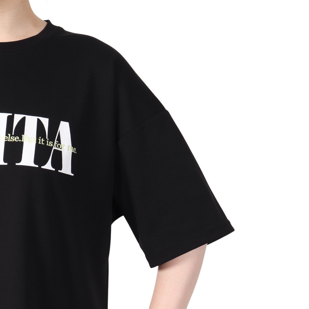 ニキータ（NIKITA）（レディース）QD オーバーサイズド 半袖 Tシャツ NKT24SS005-BLK