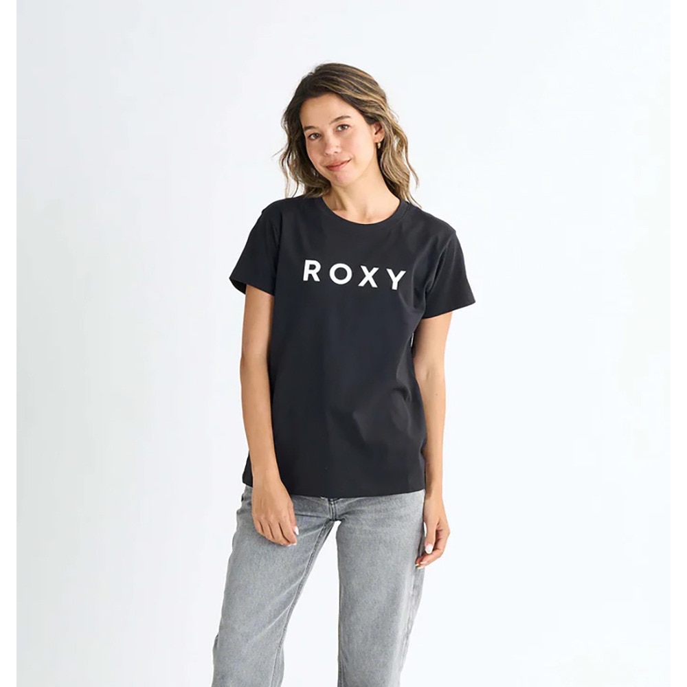 ロキシー（ROXY）（レディース）SPORTS 半袖Tシャツ ロゴ 25SPRST251098BLK