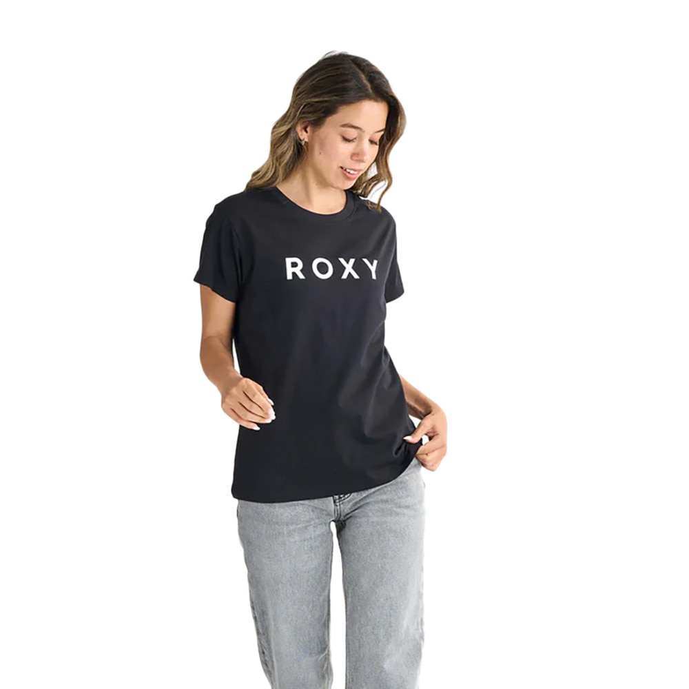 ロキシー（ROXY）（レディース）SPORTS 半袖Tシャツ ロゴ 25SPRST251098BLK