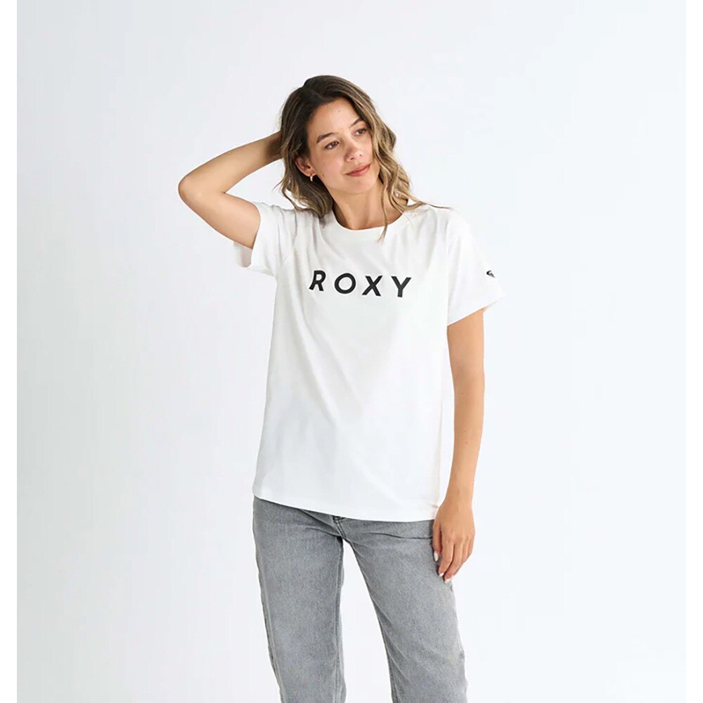 ロキシー（ROXY）（レディース）SPORTS 半袖Tシャツ ロゴ 25SPRST251098WHT