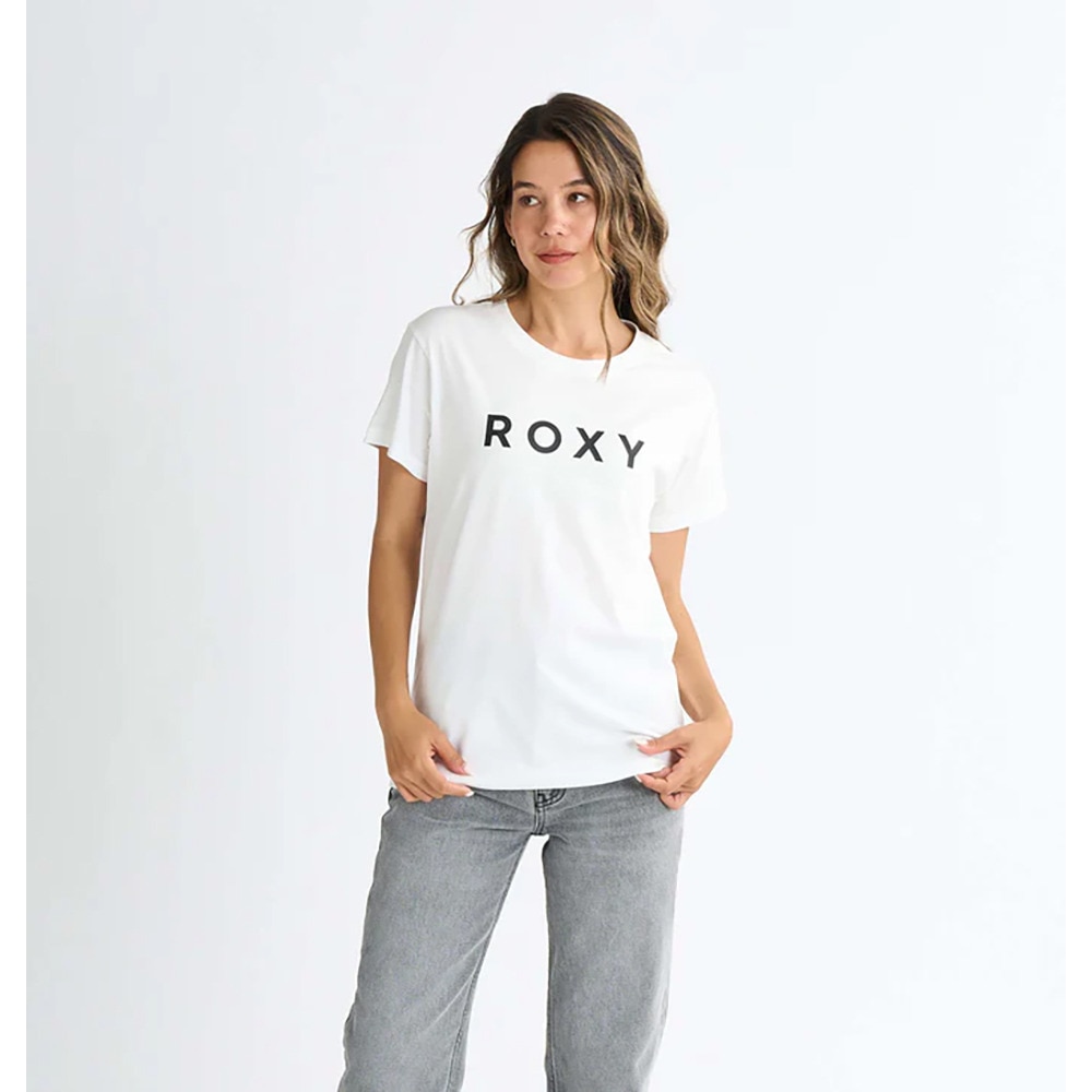ロキシー（ROXY）（レディース）SPORTS 半袖Tシャツ ロゴ 25SPRST251098WHT