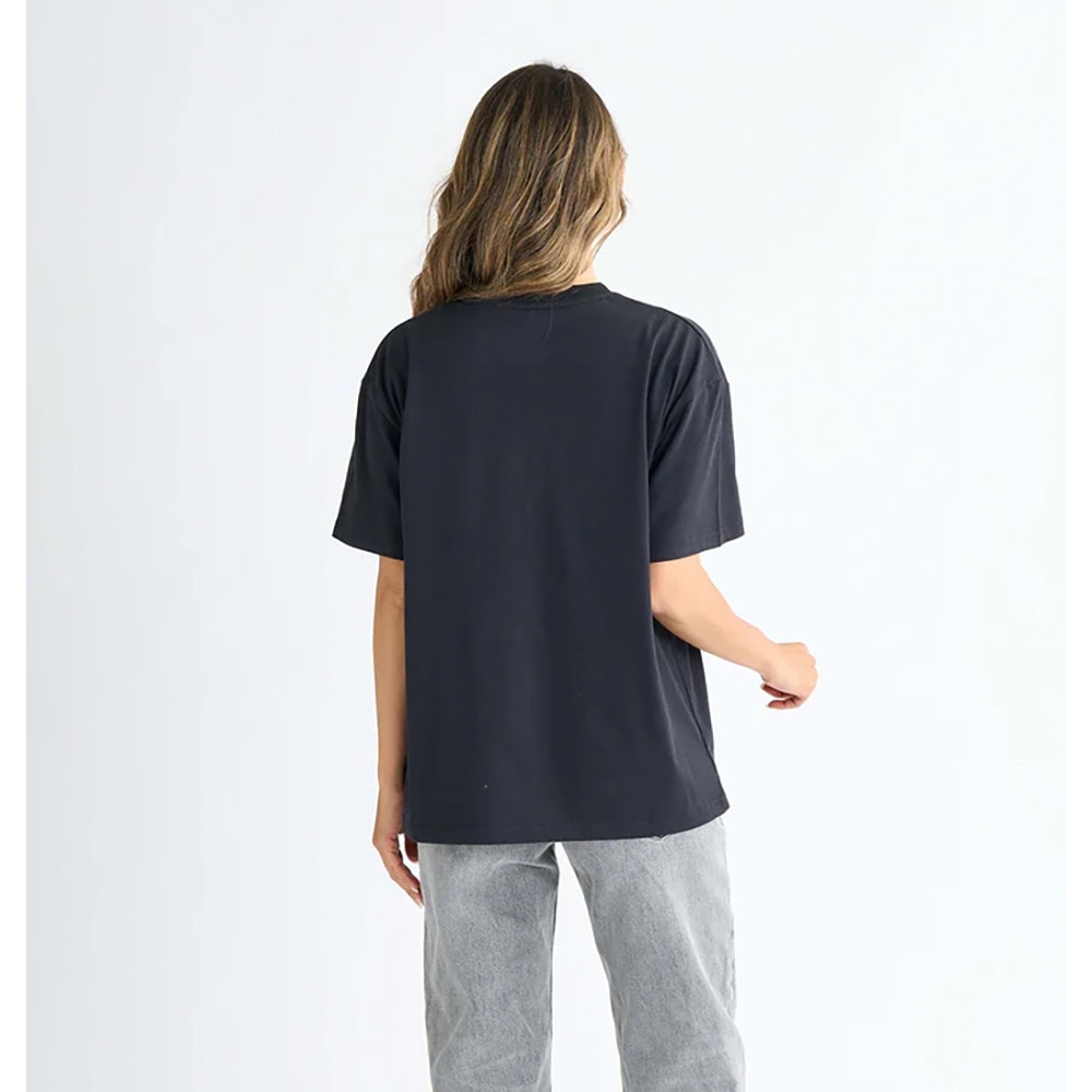 ロキシー（ROXY）（レディース）ALWAYS SALTY 半袖Tシャツ 25SPRST251101BLK 接触冷感 オーバーサイズ 暑さ対策