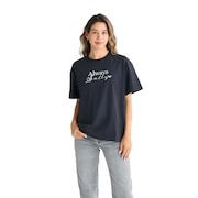 (レディース)ALWAYS SALTY 半袖Tシャツ 25SPRST251101BLK 接触冷感 オーバーサイズ 暑さ対策