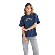 (レディース)ALWAYS SALTY 半袖Tシャツ 25SPRST251101NVY 接触冷感 オーバーサイズ 暑さ対策