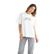 (レディース)ALWAYS SALTY 半袖Tシャツ 25SPRST251101WHT 接触冷感 オーバーサイズ 暑さ対策