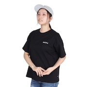 (レディース)ボタニカル 半袖Tシャツ 25SPRST251601YBLK