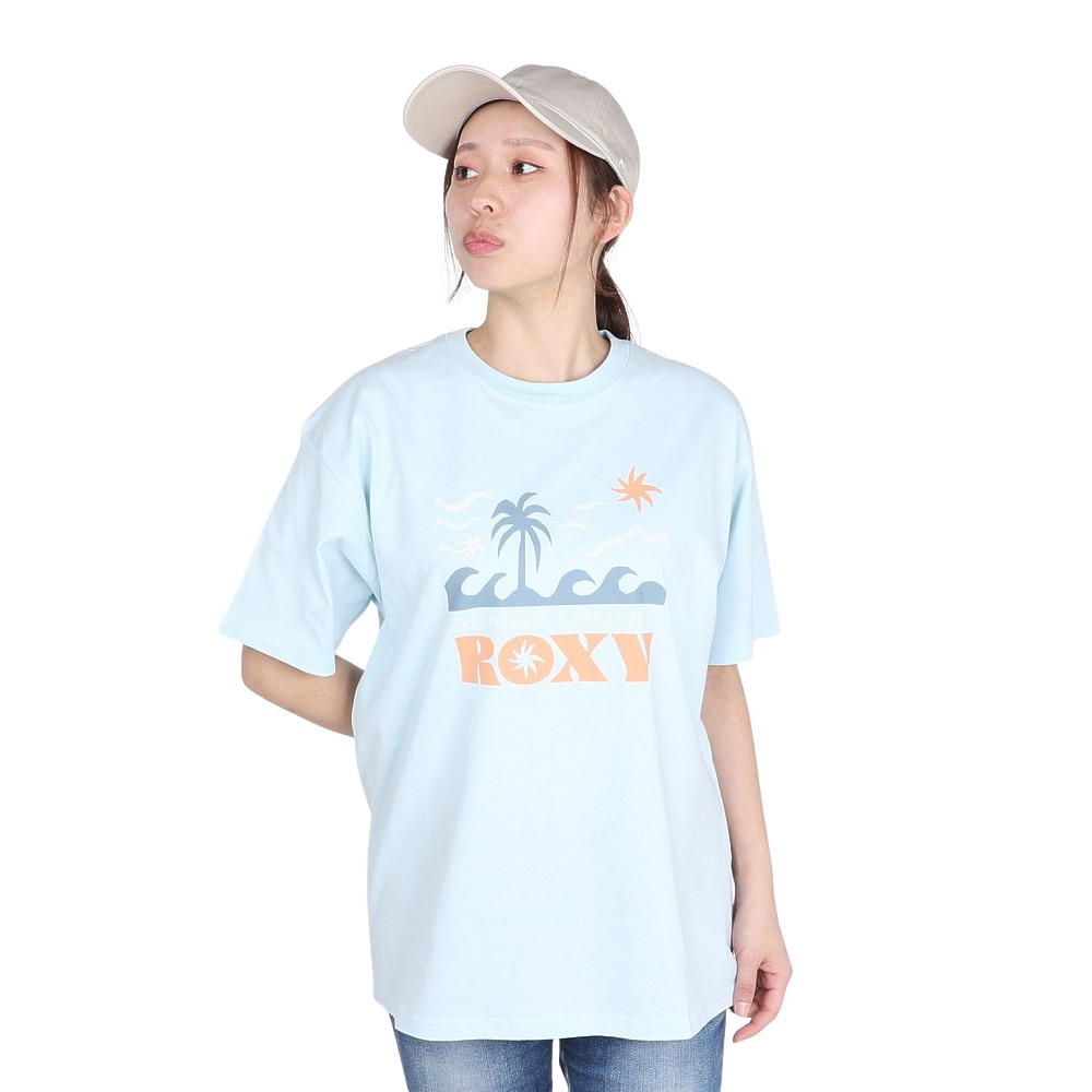 ロキシー（ROXY）（レディース）サニーサンセット 半袖Tシャツ 25SPRST251602YLBL