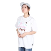 (レディース)サニーサンセット 半袖Tシャツ 25SPRST251602YWHT