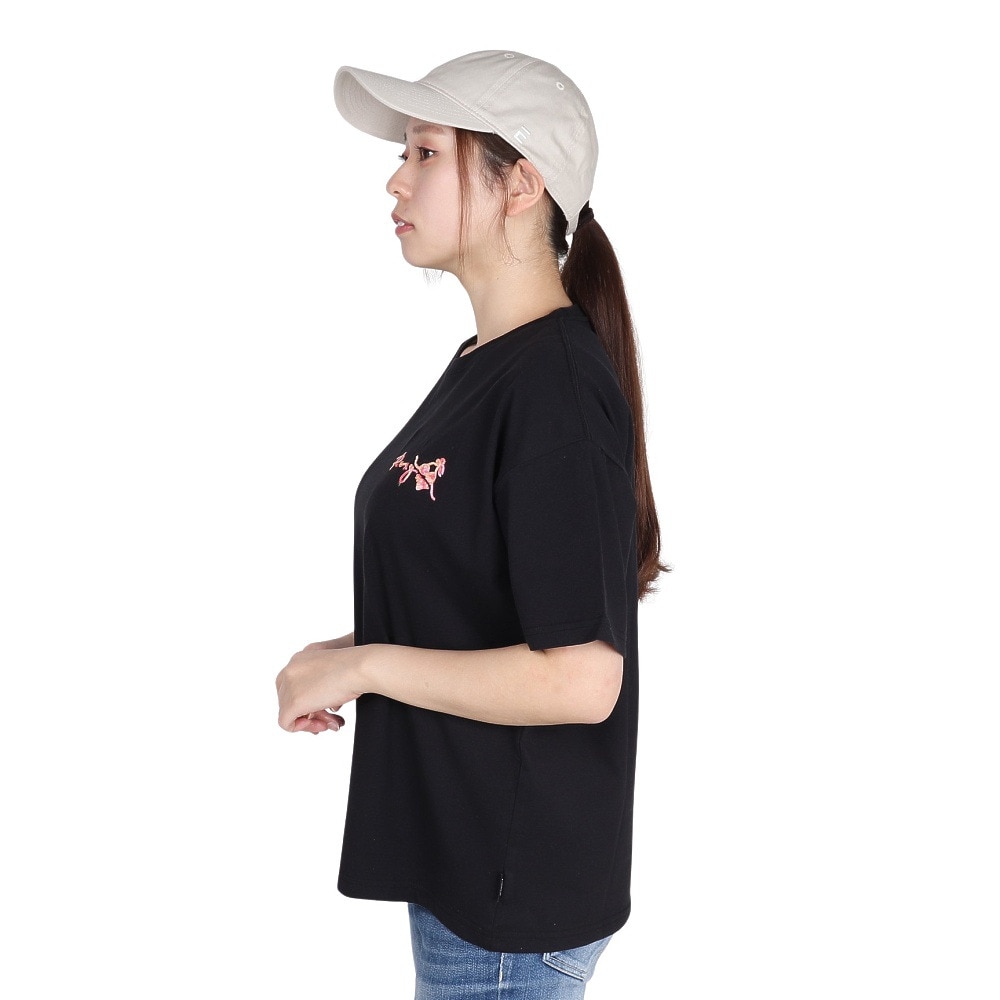 ロキシー（ROXY）（レディース）ORFUL EMBROIDERY 半袖Tシャツ 25SPRST251603YBLK