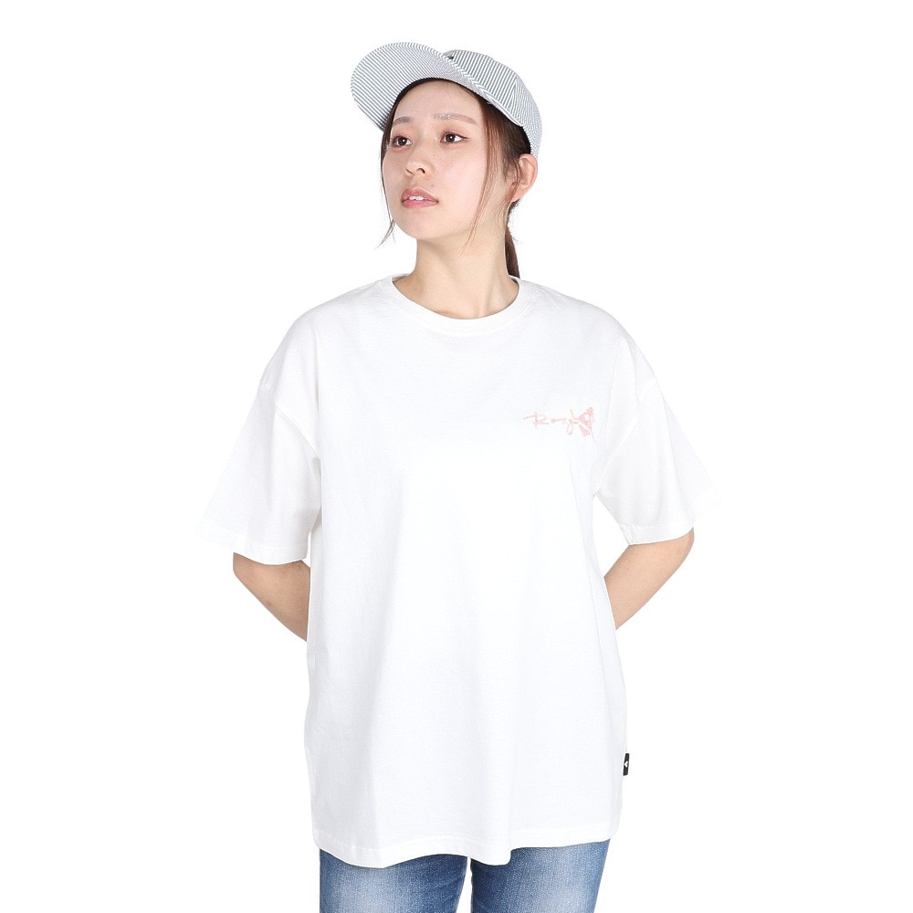 ロキシー（ROXY）（レディース）ORFUL EMBROIDERY 半袖Tシャツ 25SPRST251603YWHT