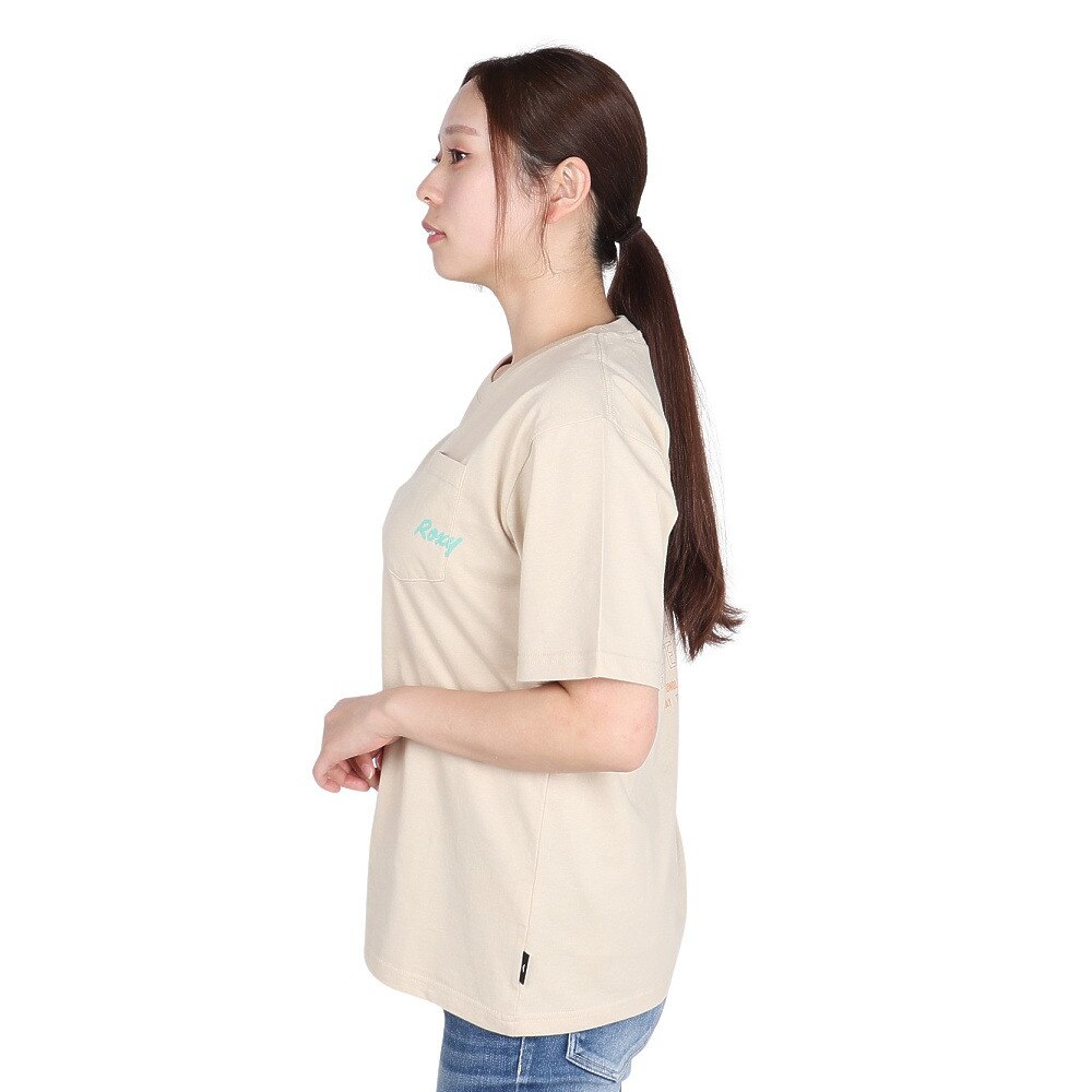 ロキシー（ROXY）（レディース）FING ON VACATION 半袖Tシャツ 25SPRST251607YBEG