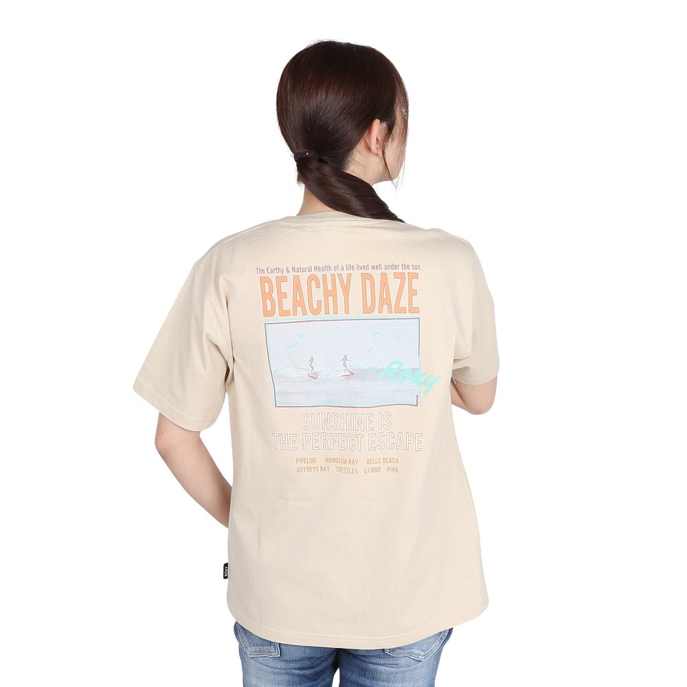 ロキシー（ROXY）（レディース）FING ON VACATION 半袖Tシャツ 25SPRST251607YBEG