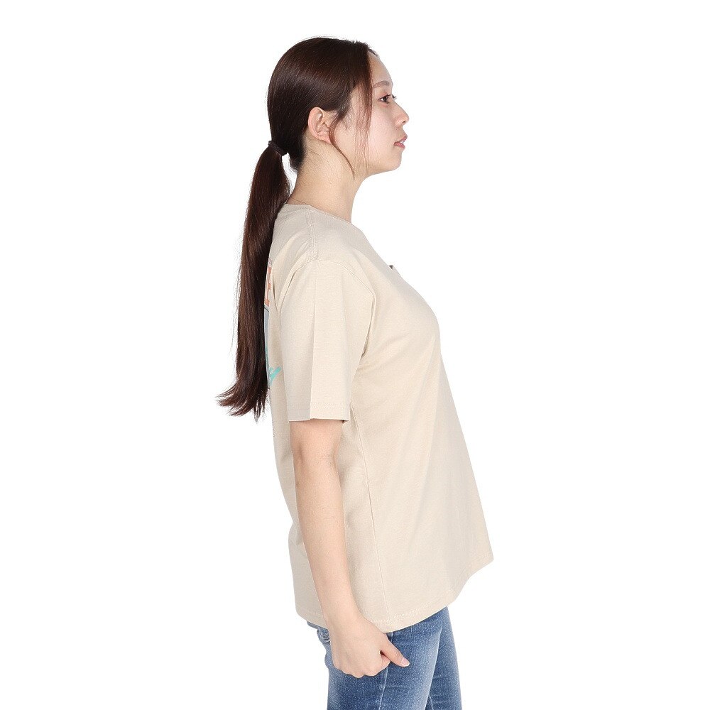 ロキシー（ROXY）（レディース）FING ON VACATION 半袖Tシャツ 25SPRST251607YBEG