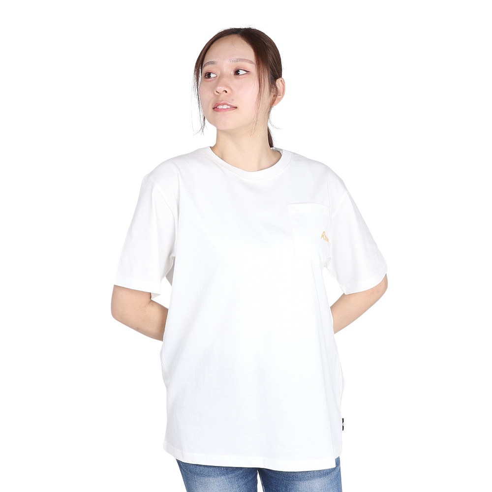 ロキシー（ROXY）（レディース）FING ON VACATION 半袖Tシャツ 25SPRST251607YWHT