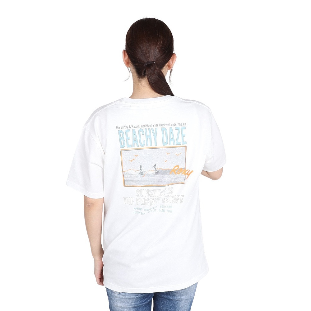 ロキシー（ROXY）（レディース）FING ON VACATION 半袖Tシャツ 25SPRST251607YWHT