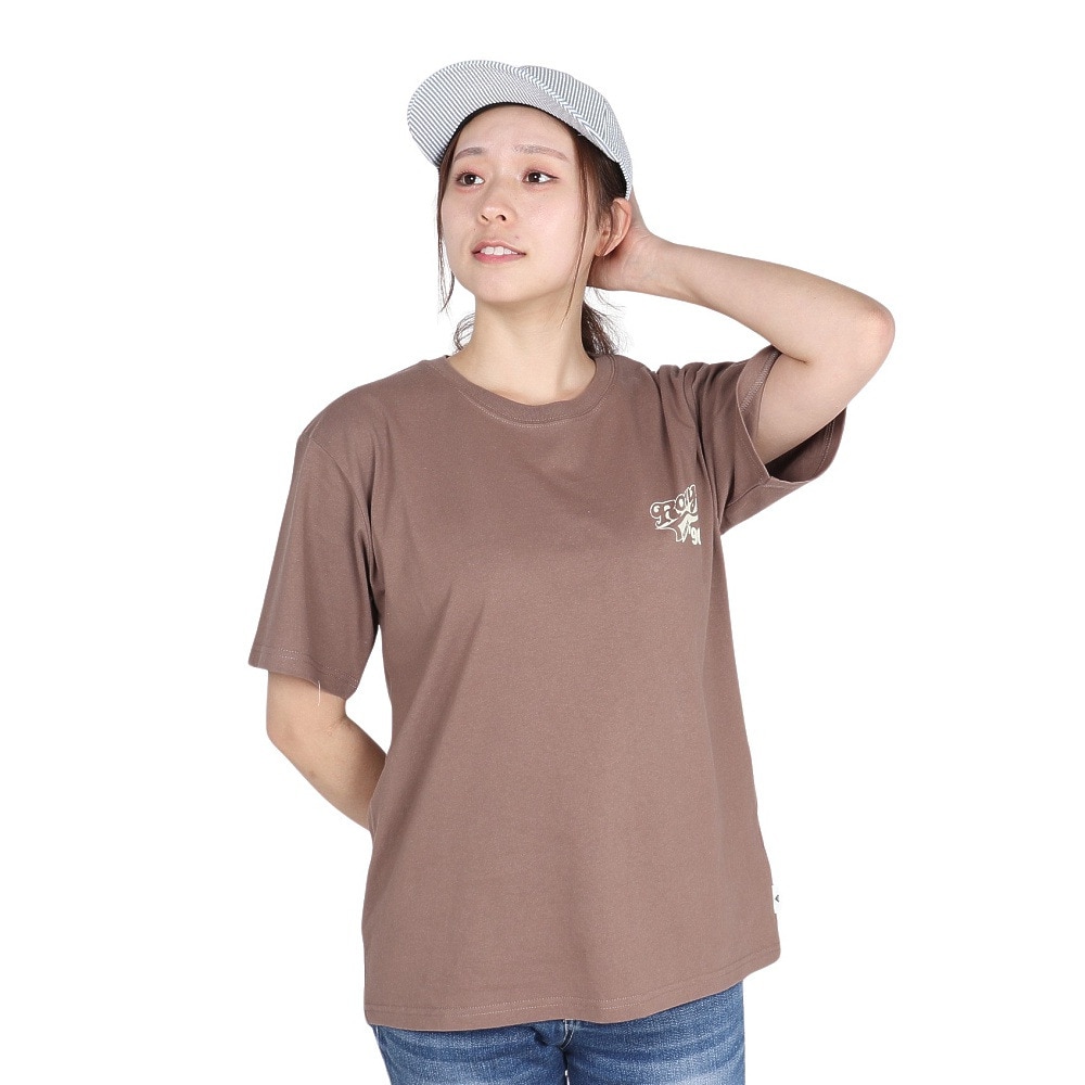 ロキシー（ROXY）（レディース）レトロレインボー 半袖Tシャツ 25SPRST251609YBRN