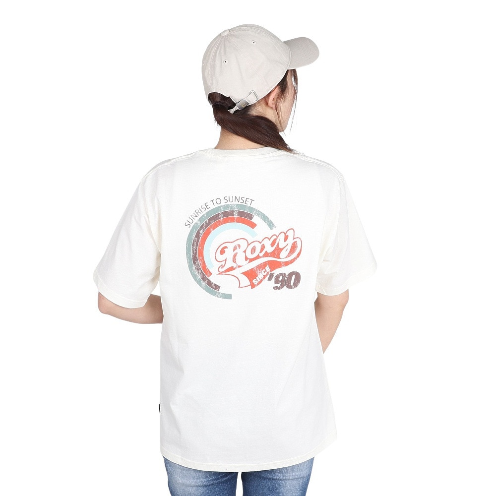 ロキシー（ROXY）（レディース）レトロレインボー 半袖Tシャツ 25SPRST251609YOWT