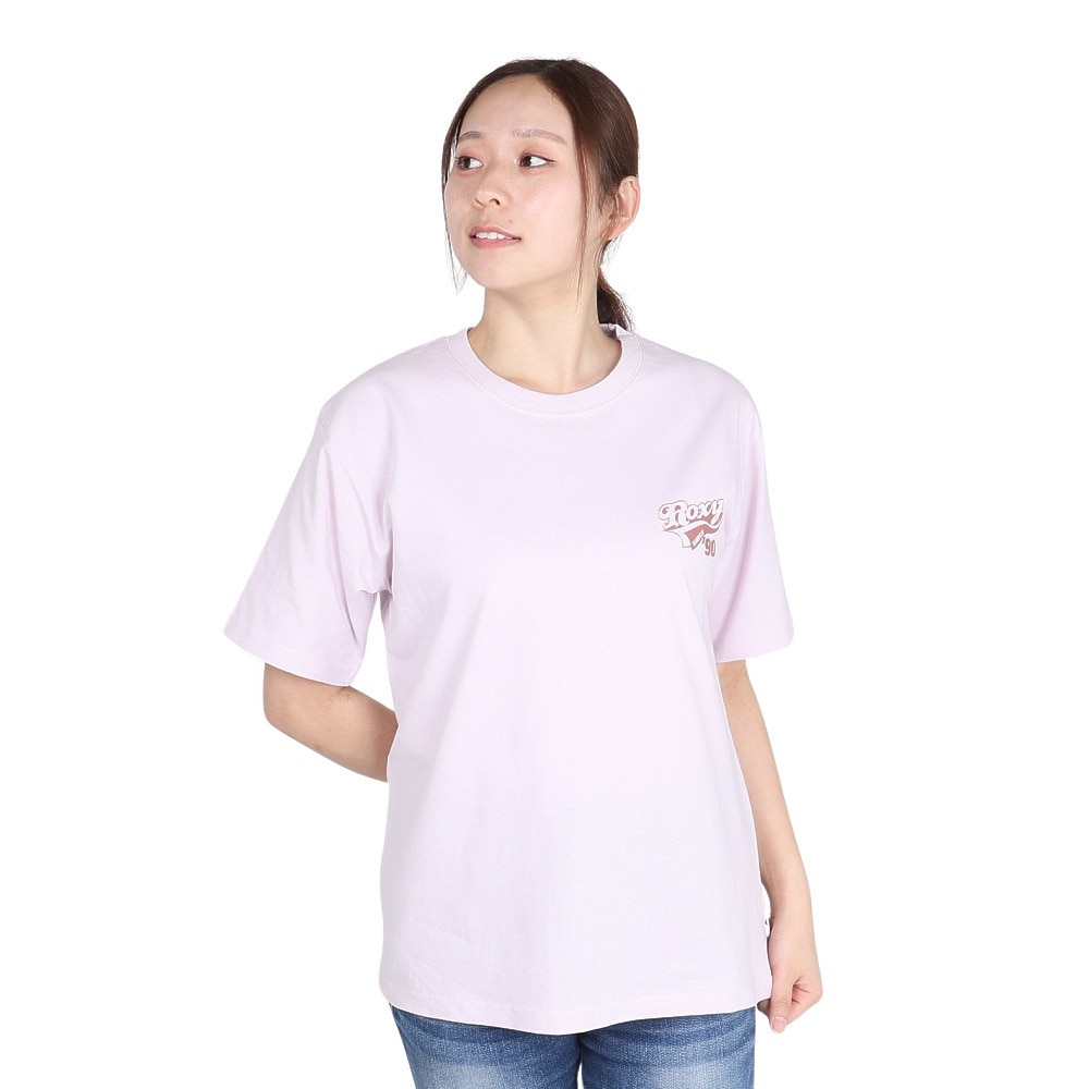 ロキシー（ROXY）（レディース）レトロレインボー 半袖Tシャツ 25SPRST251609YPNK