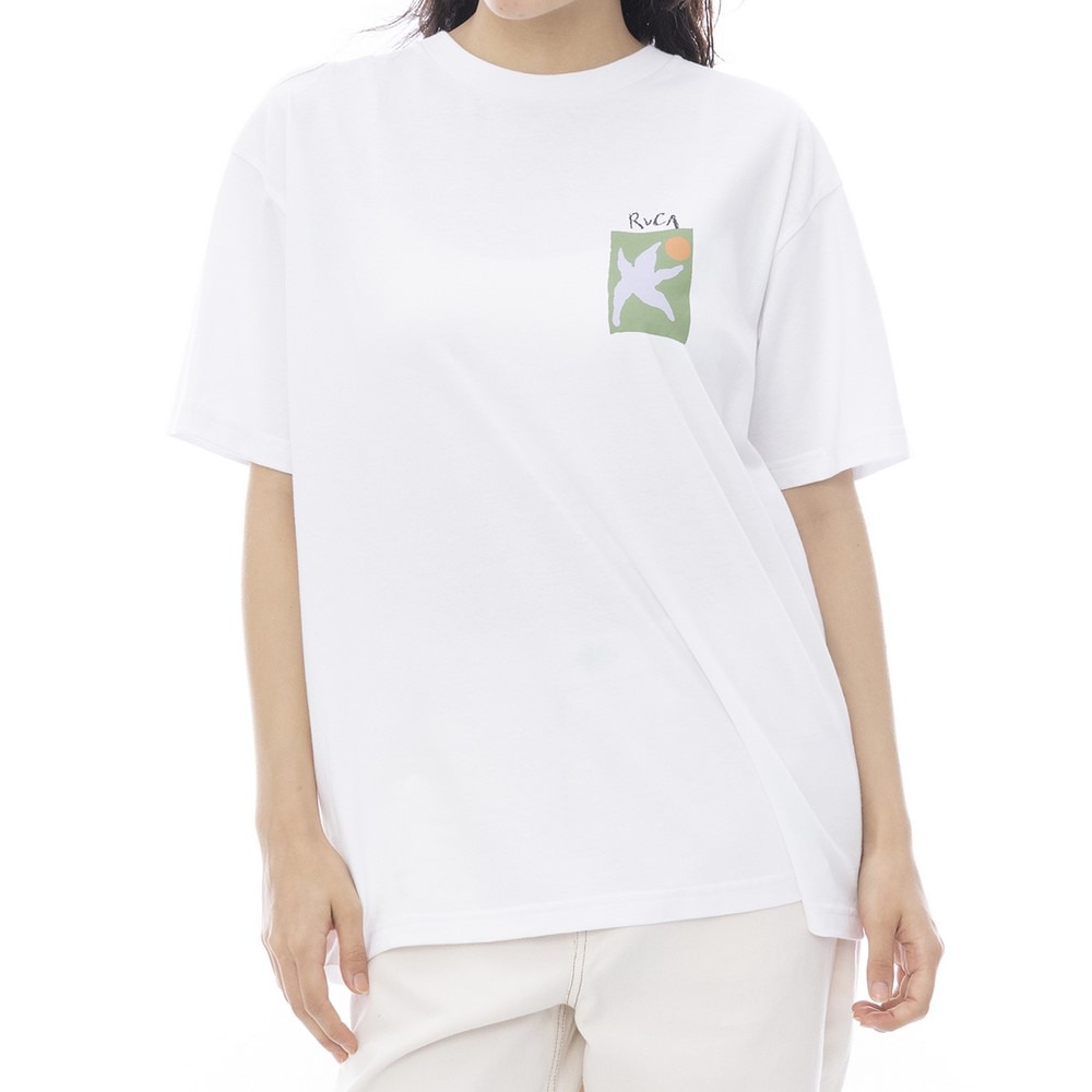 ルーカ（RVCA）（レディース）LOOSE FIT 半袖Tシャツ BF043216 WHT