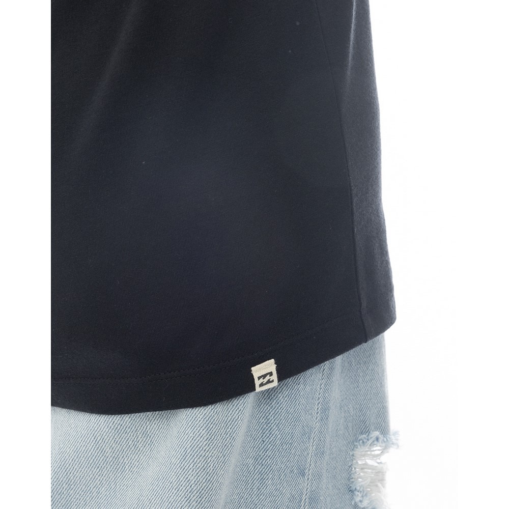 ビラボン（BILLABONG）（レディース）BOY FIT ポケット付き 半袖Tシャツ BF013203 BLK