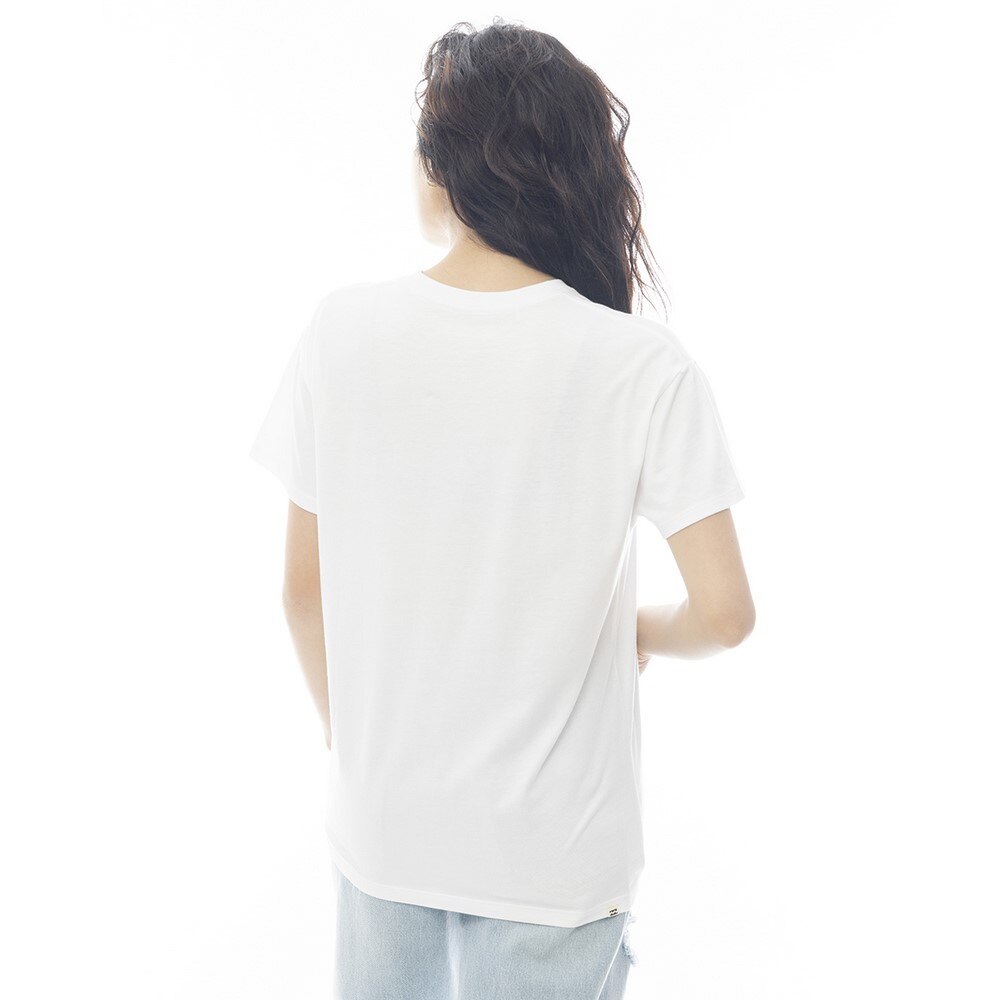 ビラボン（BILLABONG）（レディース）BOY FIT ポケット付き 半袖Tシャツ BF013203 WHT