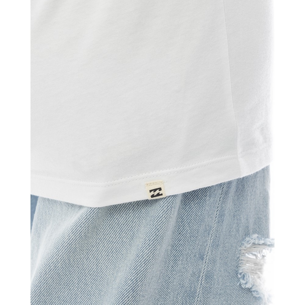 ビラボン（BILLABONG）（レディース）BOY FIT ポケット付き 半袖Tシャツ BF013203 WHT