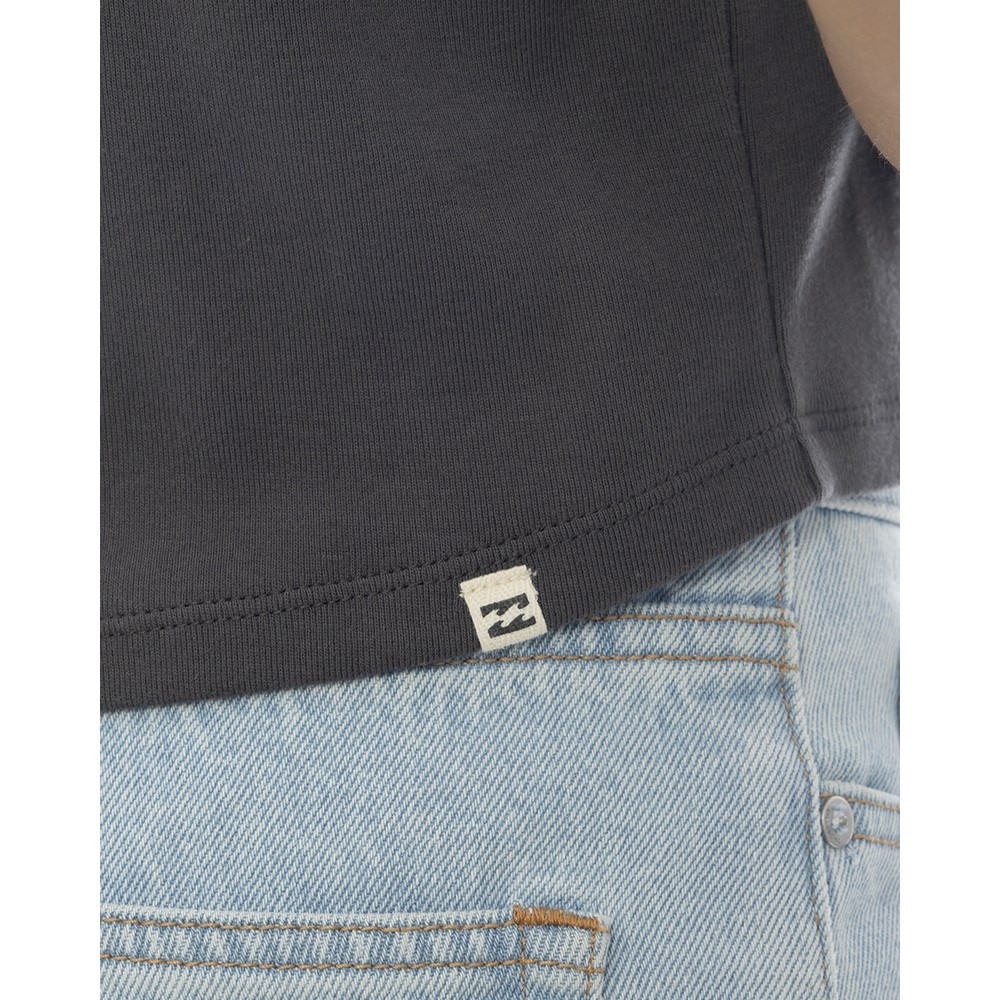ビラボン（BILLABONG）（レディース）GRAPHIC BABY FIT クロップド丈半袖Tシャツ BF013215 OFB