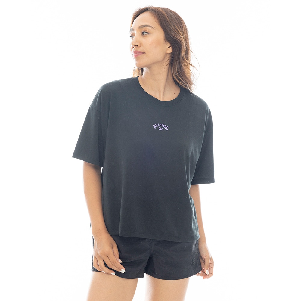 ビラボン（BILLABONG）（レディース）CROPPED Tシャツ RASH BF013860 BLK