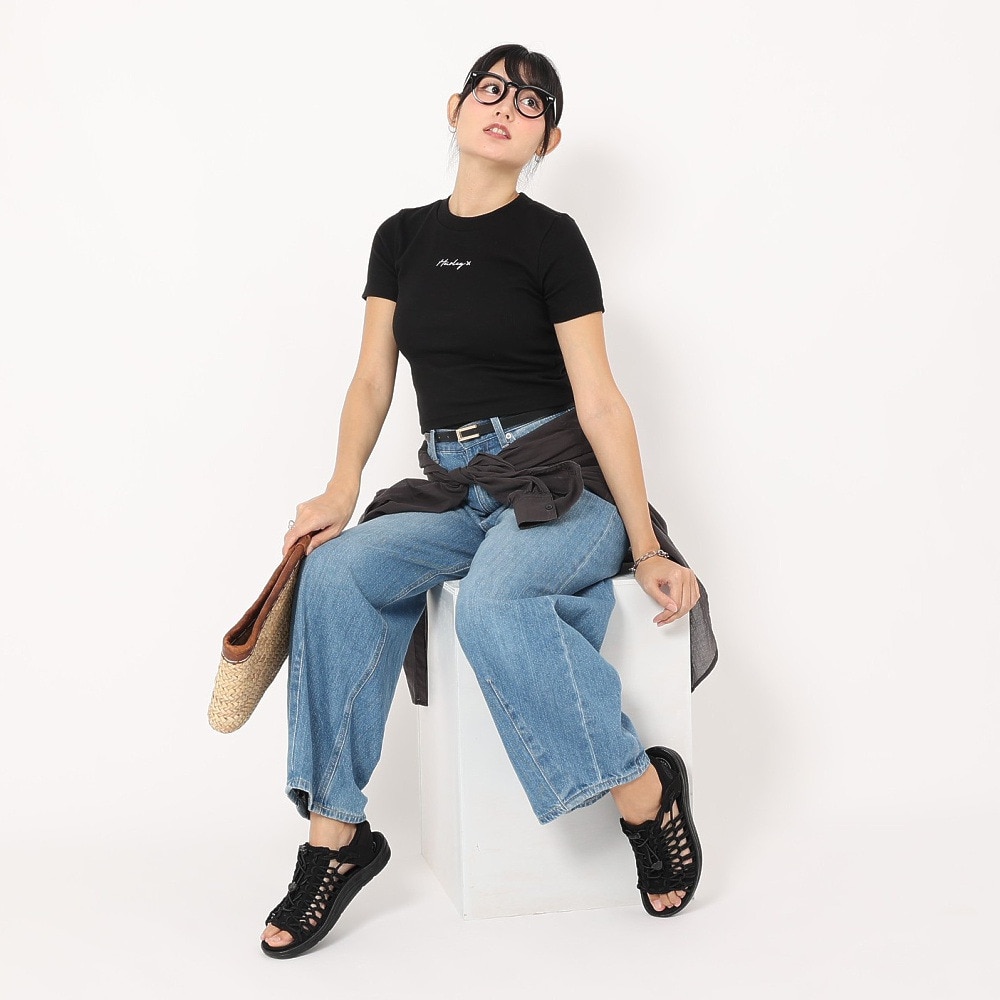 ハーレー（HURLEY）（レディース）半袖Tシャツ レディース RIB ニット WSS2320004-BLK