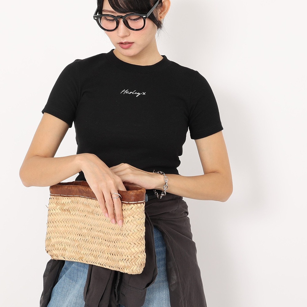 ハーレー（HURLEY）（レディース）半袖Tシャツ レディース RIB ニット WSS2320004-BLK