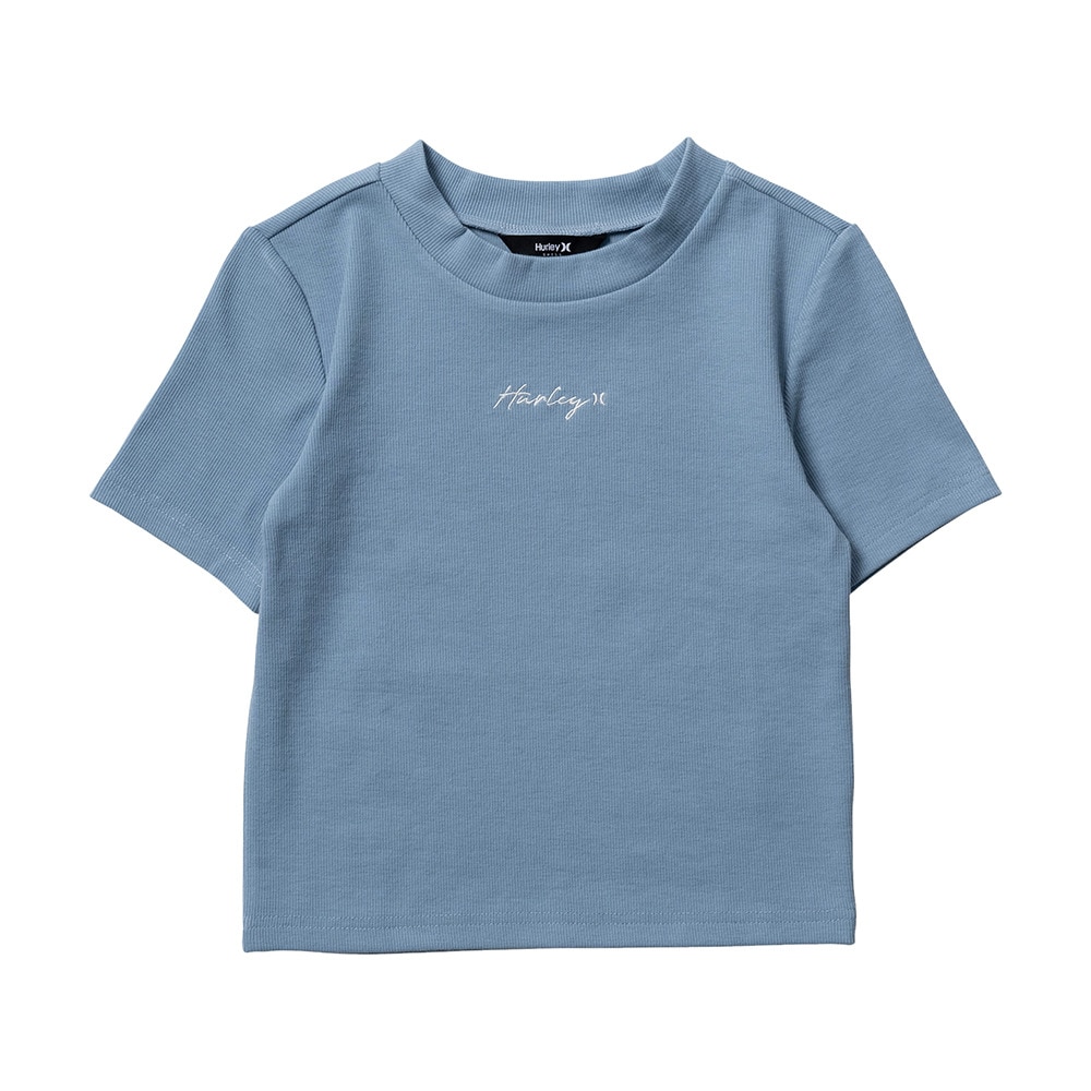 ハーレー（HURLEY）（レディース）リブ ニット 半袖Tシャツ WSS2320004-DBLE