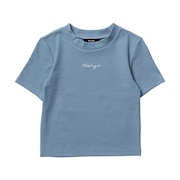 (レディース)リブ ニット 半袖Tシャツ WSS2320004-DBLE