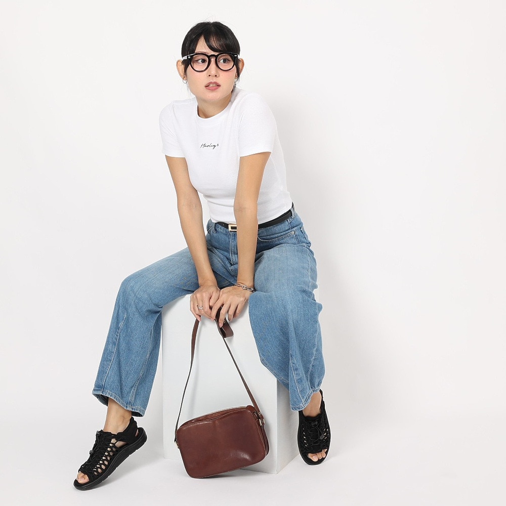 ハーレー（HURLEY）（レディース）半袖Tシャツ レディース RIB ニット WSS2320004-WHT
